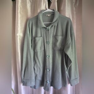 Maurices Lightweight Ribbed Top in Soft Sage